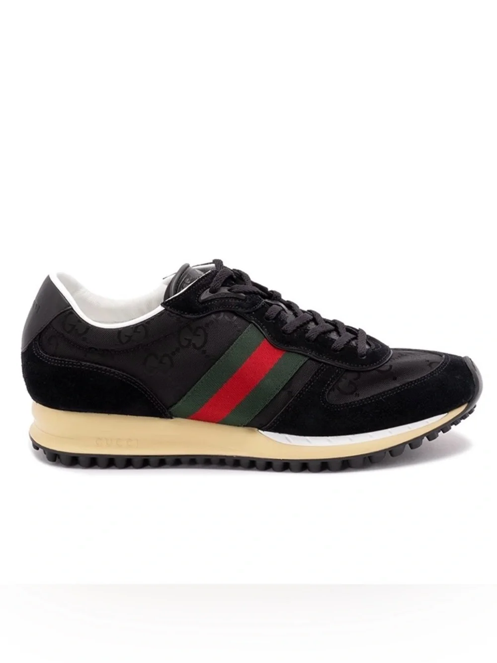 GUCCI Re-Motion Nora Runners web stripe leather sneakers